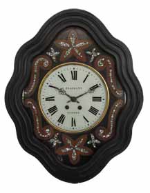 Ochsenaugen Wanduhr antike Wanduhr emaille Ziffernblatt